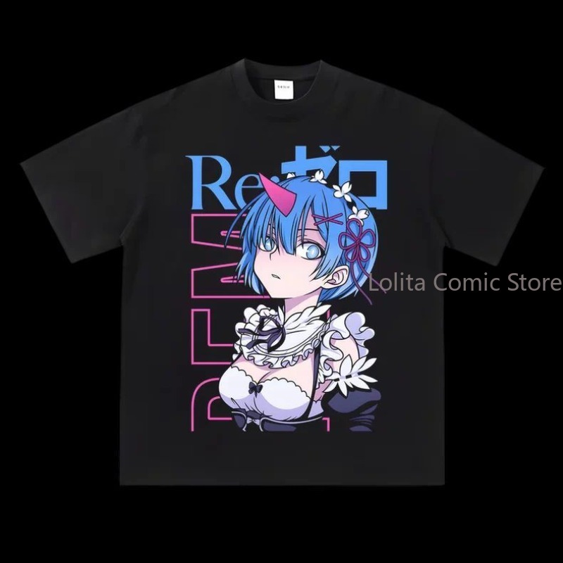 アニメ「Re:ゼロから始める異世界生活」ラム＆レム柄半袖Tシ - South Korea Lifestyle のレビューと価格