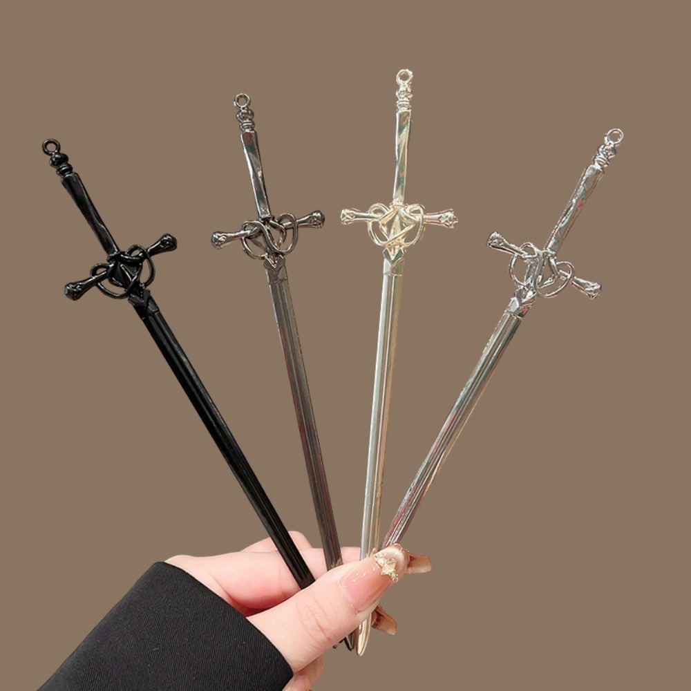 1/4個入り 新品 中国古代風 合金製剣型ヘアピン 気質のあ - Hanbok Hair Pin のレビューと価格