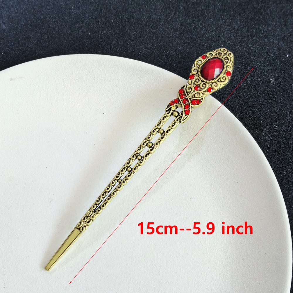 ヴィンテージメタルヘアスティック女性用レトロヘアピンお団子ヘ - Hanbok Hair Pin のレビューと価格