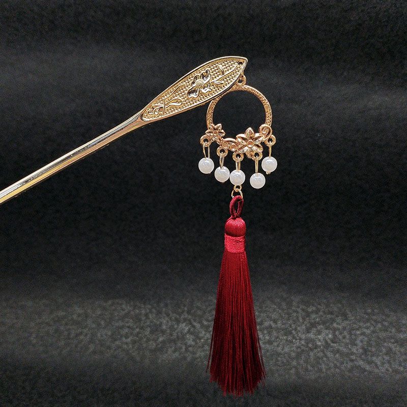 高級感のある古代風タッセル蓮ヘアピン、伝統的な中国風ヘアピン - Hanbok Hair Pin のレビューと価格
